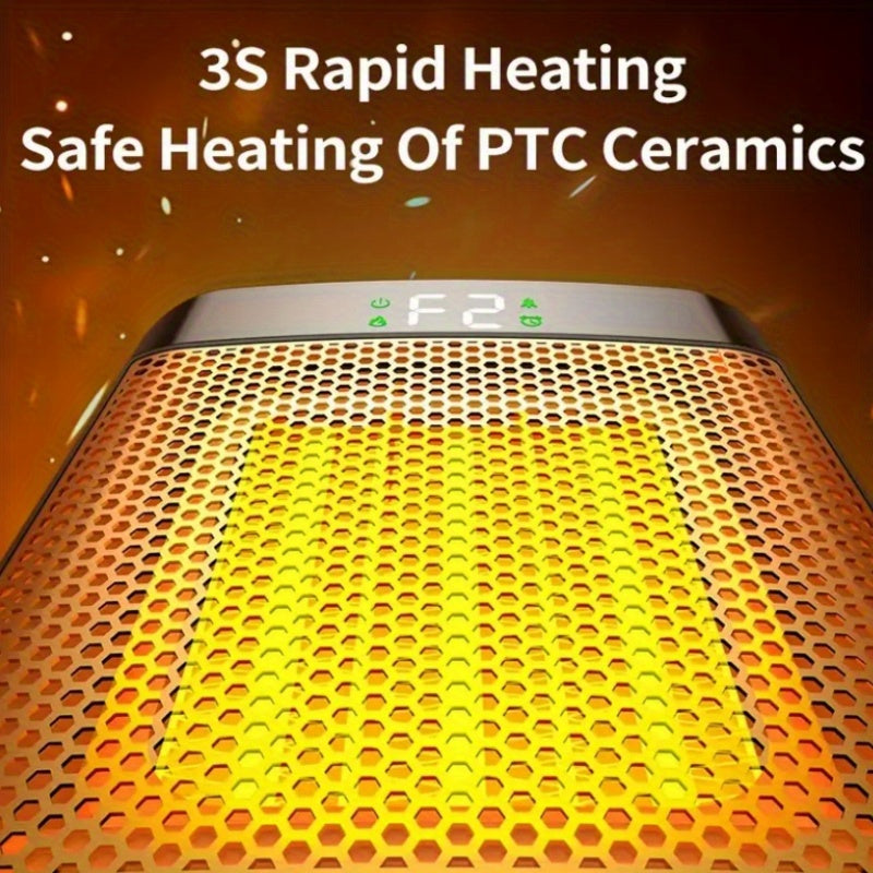 Electric Fireplace Heater for Indoor Use, 1500W Space Heater Fireplace with 3D LED Flame, Double Safety Protection, Portable Fireplace Heater for Home Office Christmas Decoration