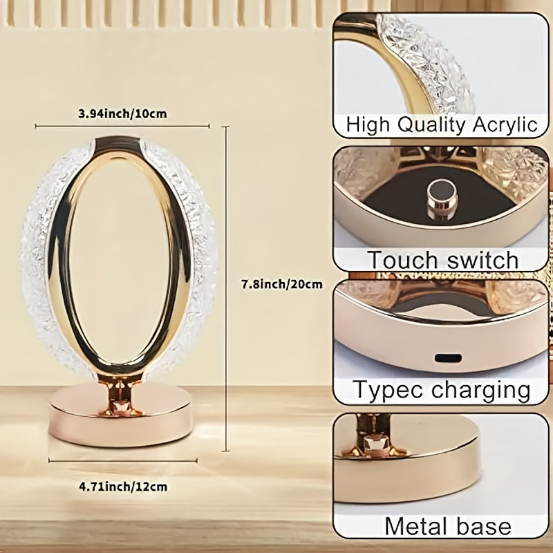 A USB small night light and ambient table lamp, suitable for use beside the bed indoors and in the bedroom. It can also serve as a birthday gift or a festive light for Christmas.