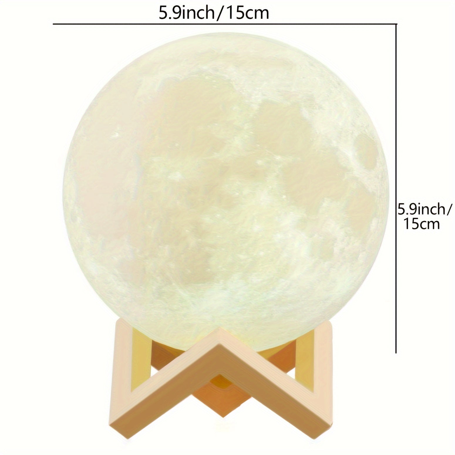 1pc 2024 Moon Lamp, 128 Colors, Birthday Gift, Table Lamp, Night Lamp, Bedside Lamp, LED Lamp, USB Lamp, Soft Warm Light Lamp, Rechargeable Night Light, Lamp for Bedroom, Room Decor Light, Table Lamp