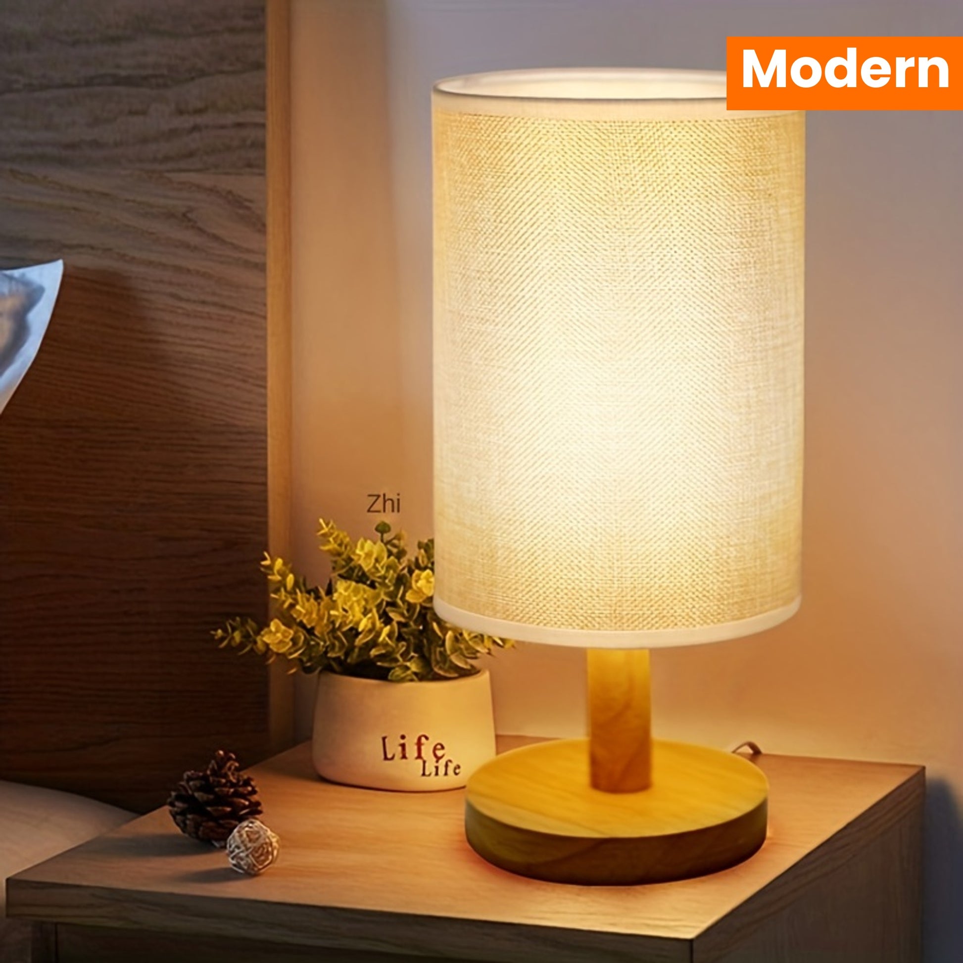 Modern USB-Powered Bedside Table Lamp - Enhance Your Bedroom Decor with a Small Nordic Night Light