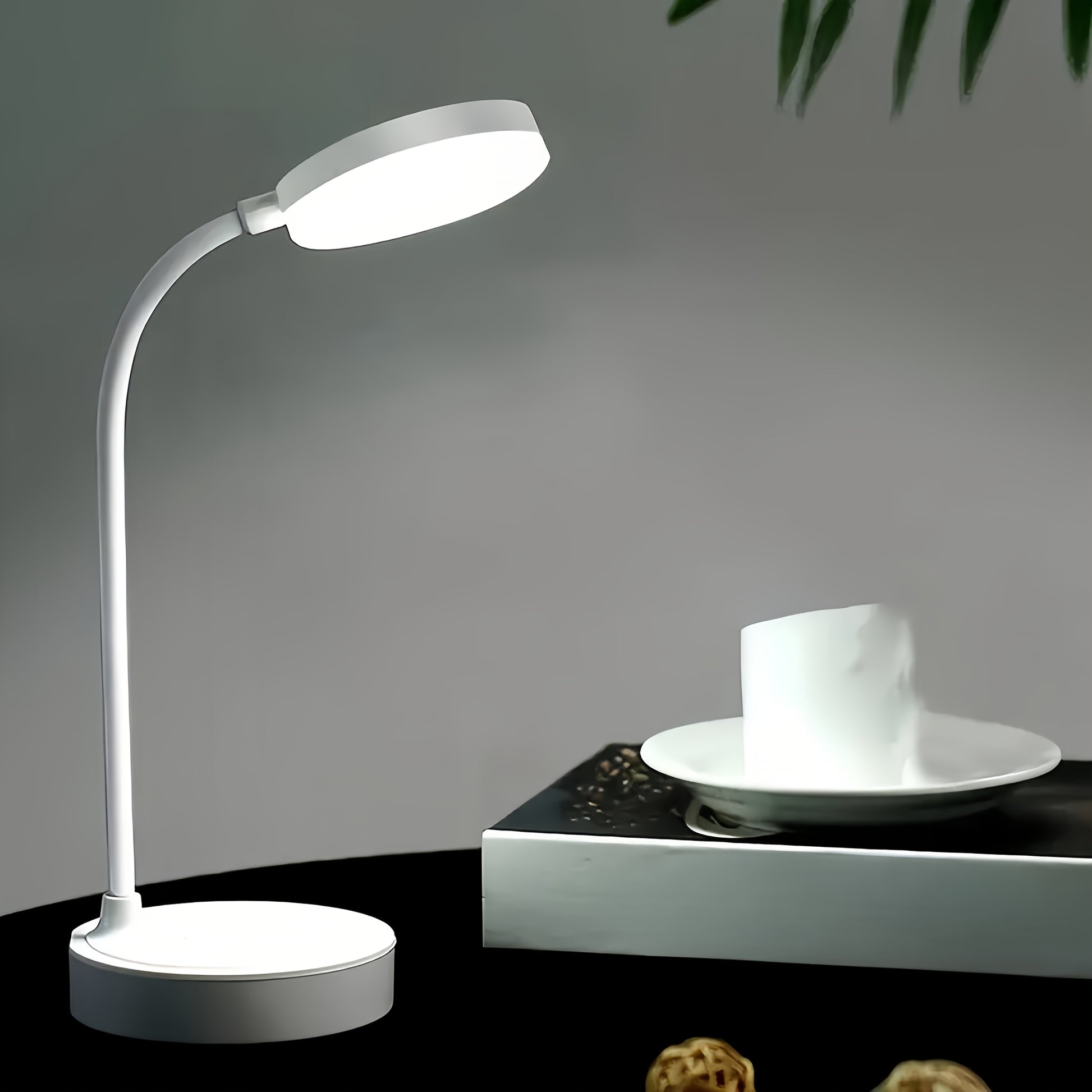 Modern USB-Powered Desk Lamp with Adjustable Lighting – Sleek White Design for Dorms, Bedrooms, and Living Rooms – Perfect Gift for Valentine's Day or Christmas