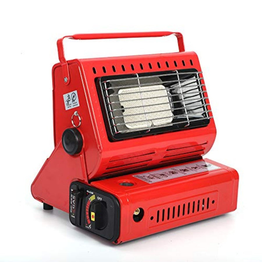 Stay Warm Outdoors with this Portable Dual-Use Liquefied Gas Mini Tent Heater Fireplace!