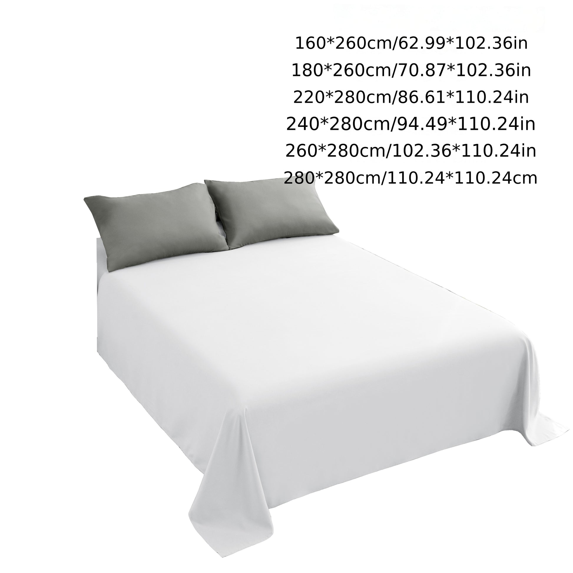 1pc Luxurious European Size Microfiber Bed Sheet - Soft, Comfortable, Solid Color, Multiple Sizes, Machine Washable, Brushed Fabric, 100% Microfiber, No Print, 80-85gsm Weight