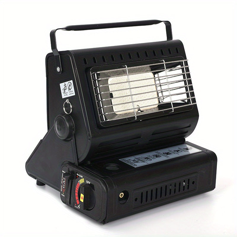 Stay Warm Outdoors with this Portable Dual-Use Liquefied Gas Mini Tent Heater Fireplace!