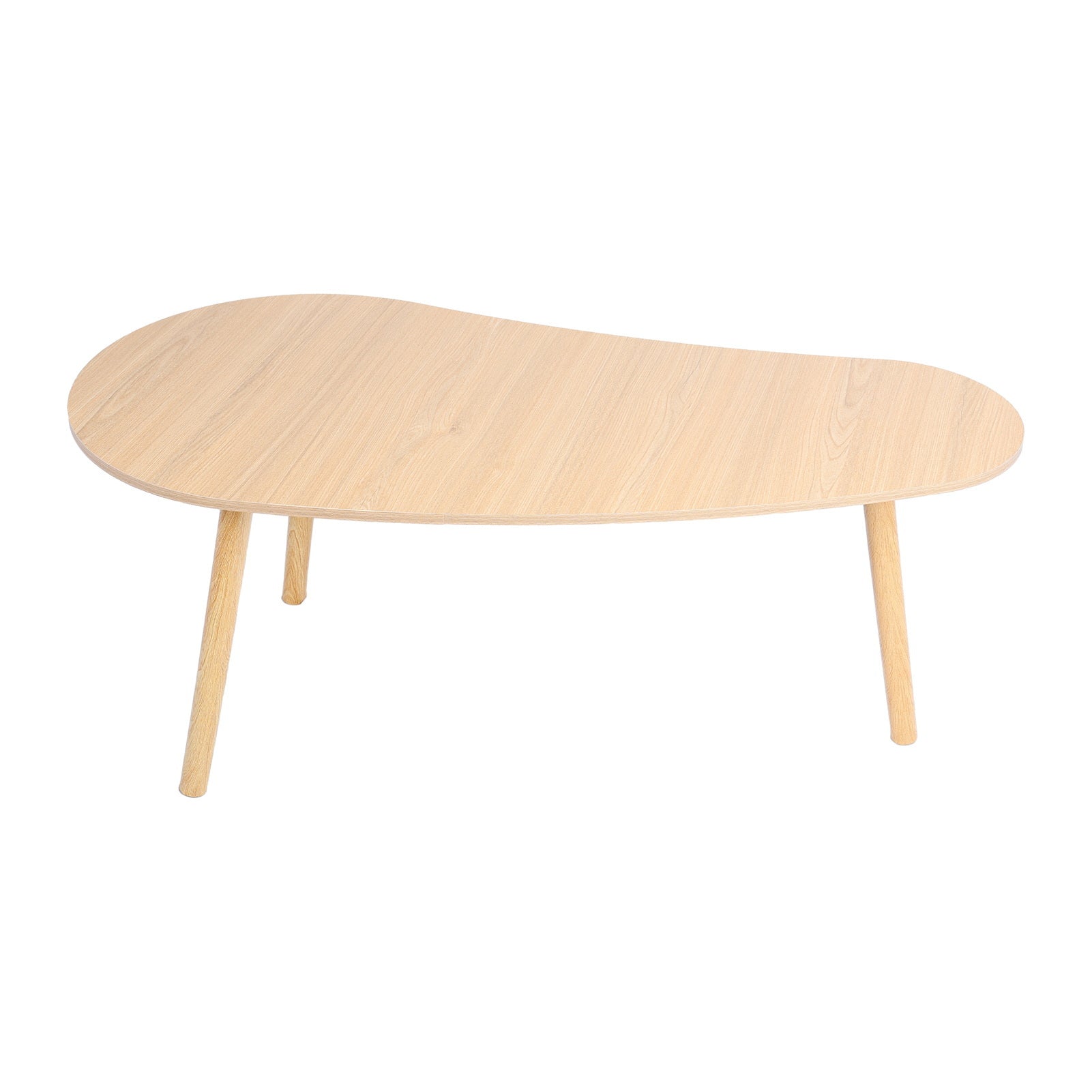 Petit Table À Café, Table À Thé Moderne Du Milieu Du Siècle, Centre de Salon Minimaliste Avec Table À Café En Forme de Mango