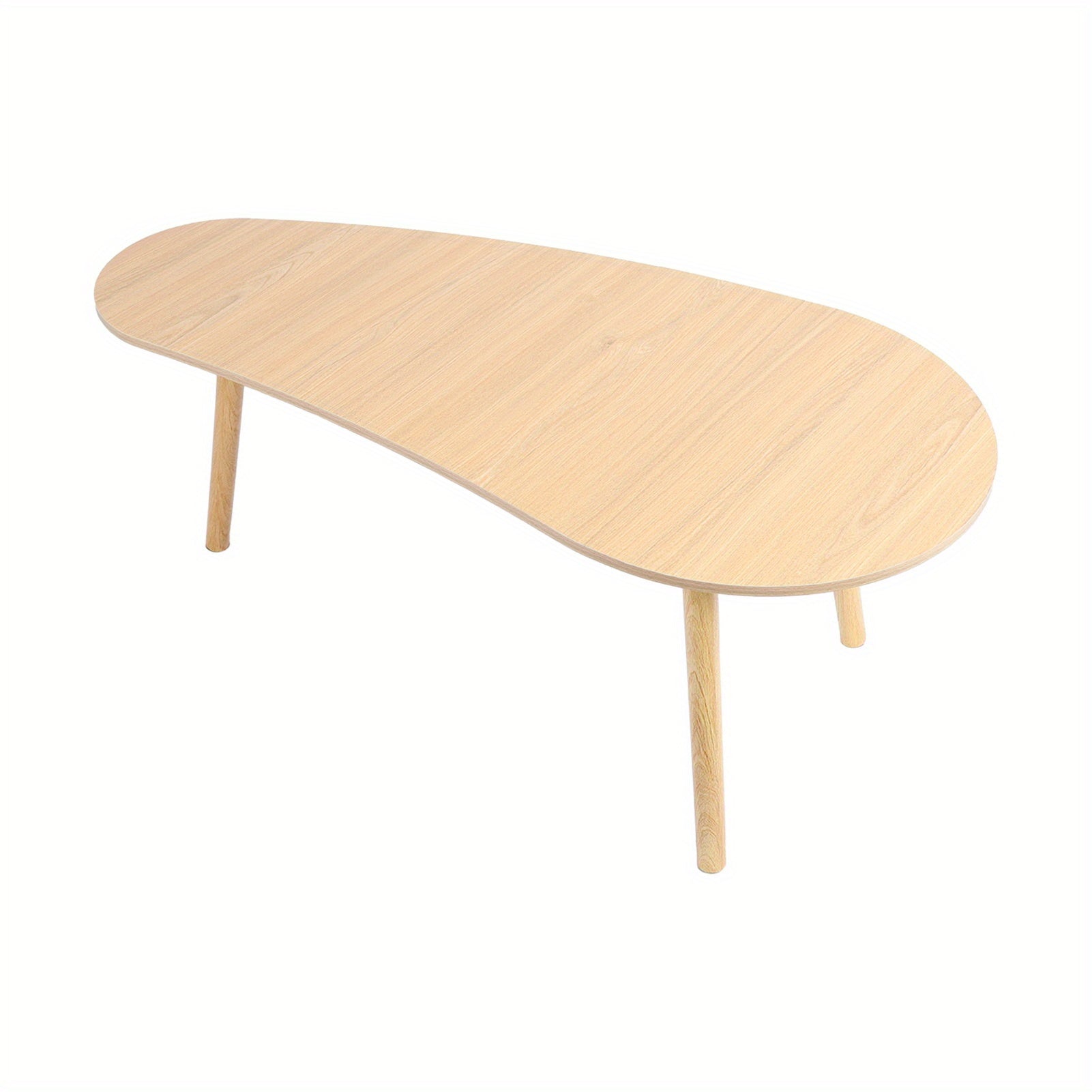 Petit Table À Café, Table À Thé Moderne Du Milieu Du Siècle, Centre de Salon Minimaliste Avec Table À Café En Forme de Mango